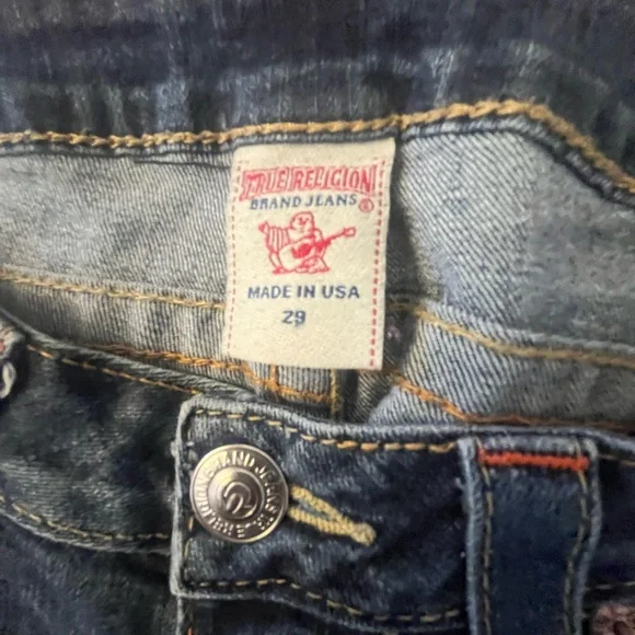 True Religion Dark Blue Straight Leg Jeans - Picture 5 of 6